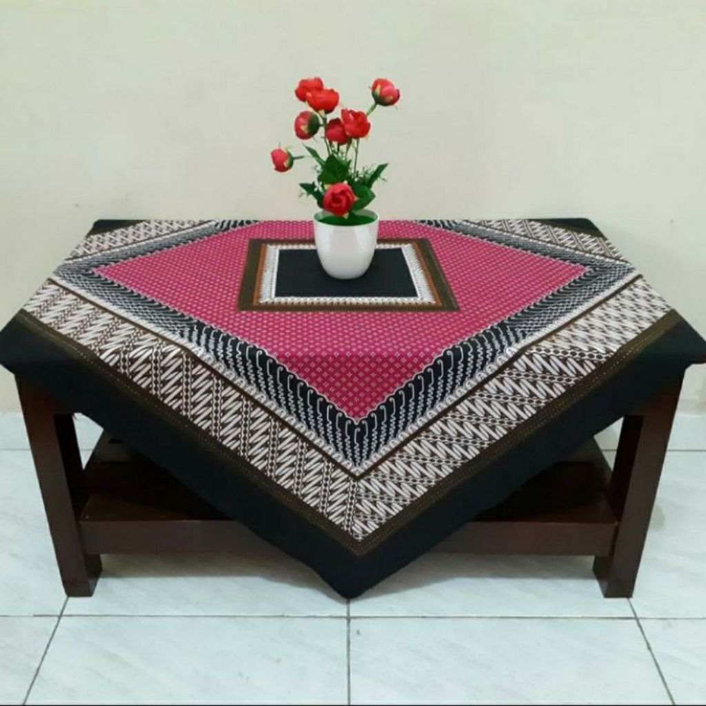 taplak meja tamu printing kain katun
