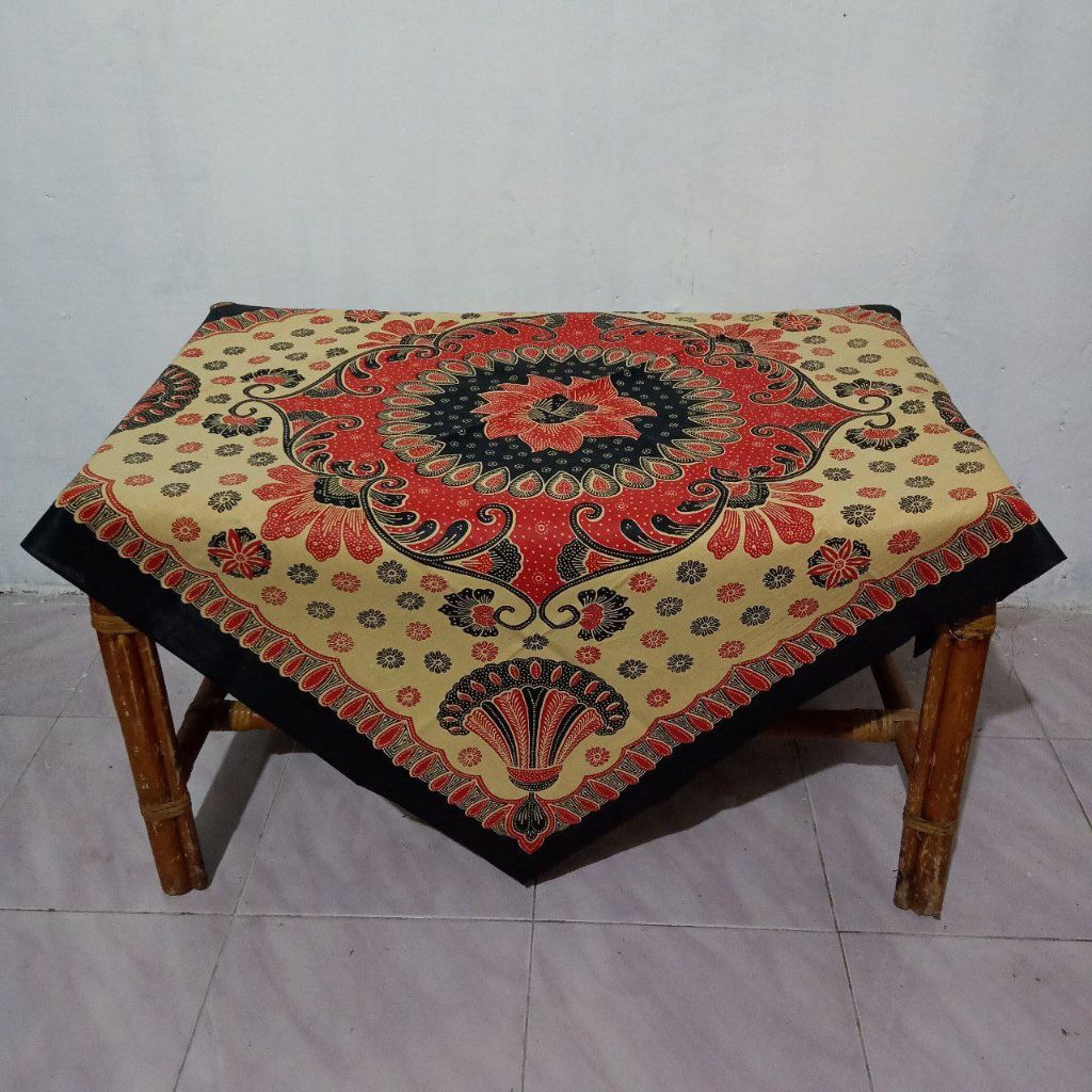 taplak meja tamu printing kain katun