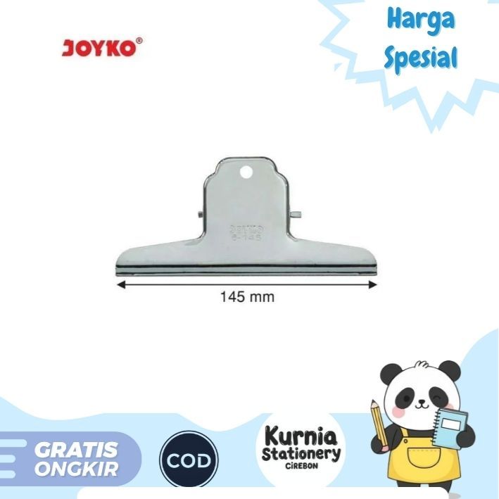 

Joyko Bulldog Clip 6-145 Klip Kertas Besar 6 inch (Satuan)