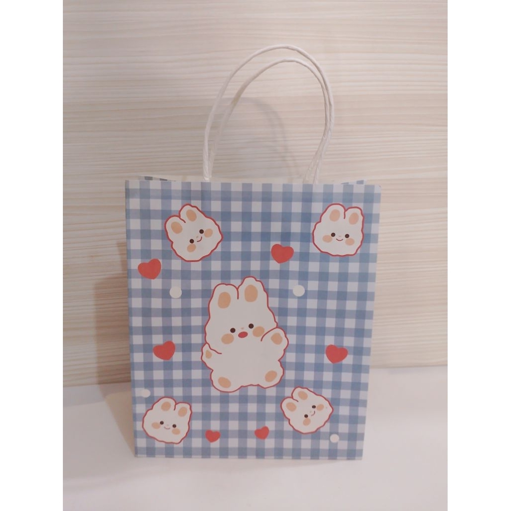 

[READY STOCK] Paperbag Aesthetic / Paperbag motif lucu / pembungkus Snack kue kering / Tas kado
