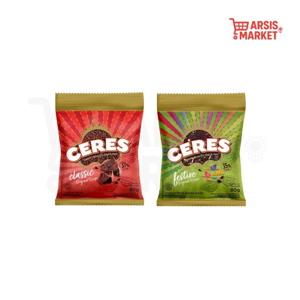 

Ceres Coklat Meises 80g - Manis, Lumer, dan Wangi - Taburan Coklat Siap Pakai Untuk Roti, Martabak, & Kue