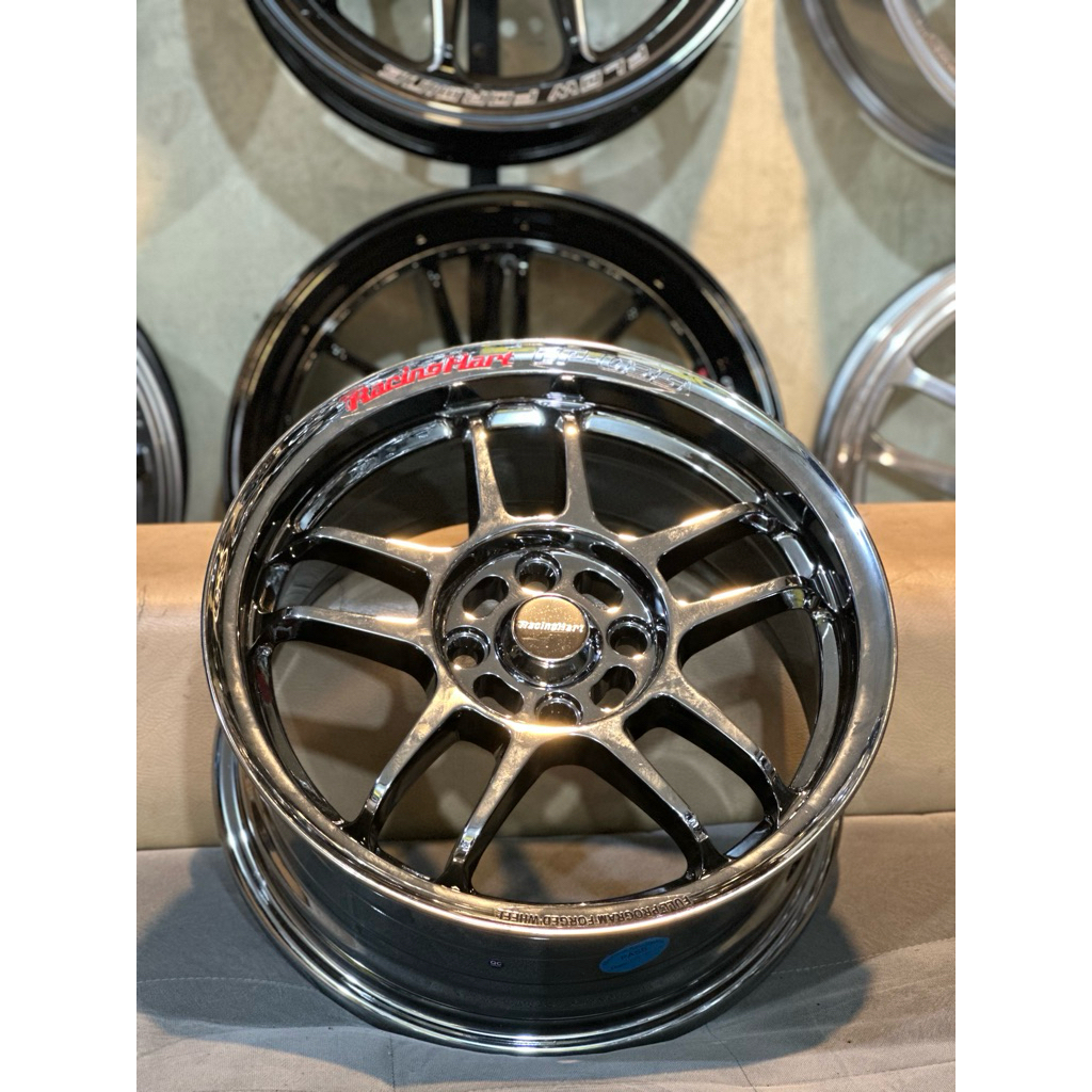 Velg Racing Hart Cp035 Blackchrome R15 Baru