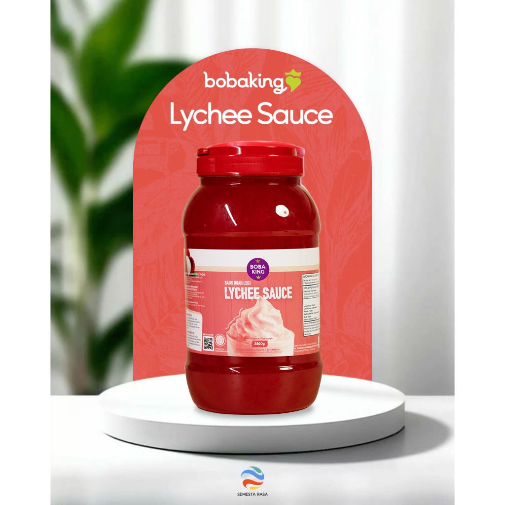 

Boba King Premium Lychee Sauce 2.3KG | Selai Jam Leci Laici Saus