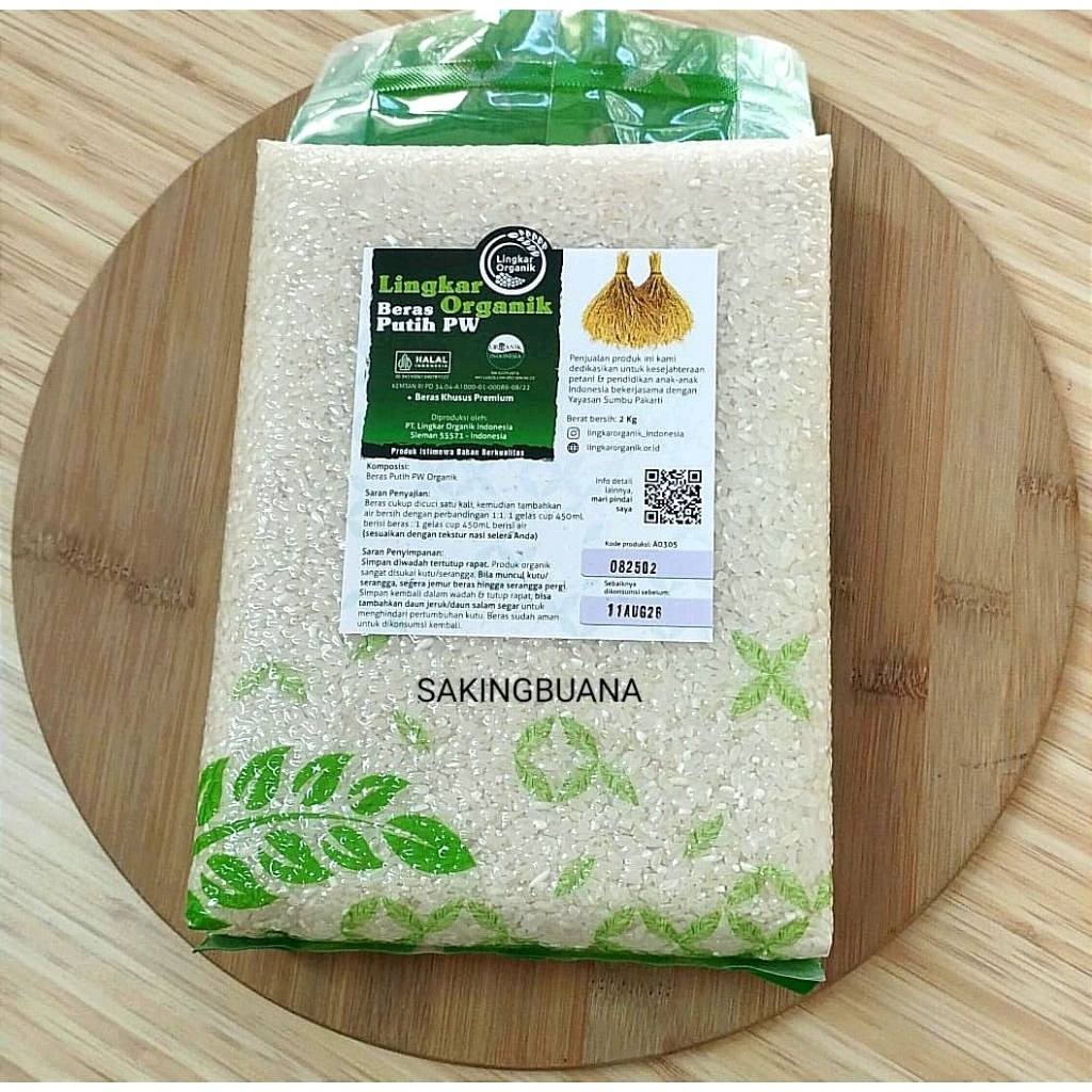 

Beras Pandan Wangi Organik 2kg - Lingkar Organik