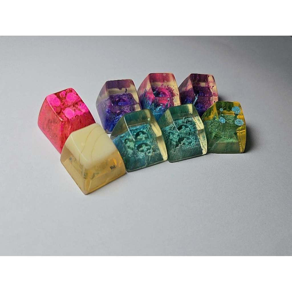 artisan keycaps resin  1u