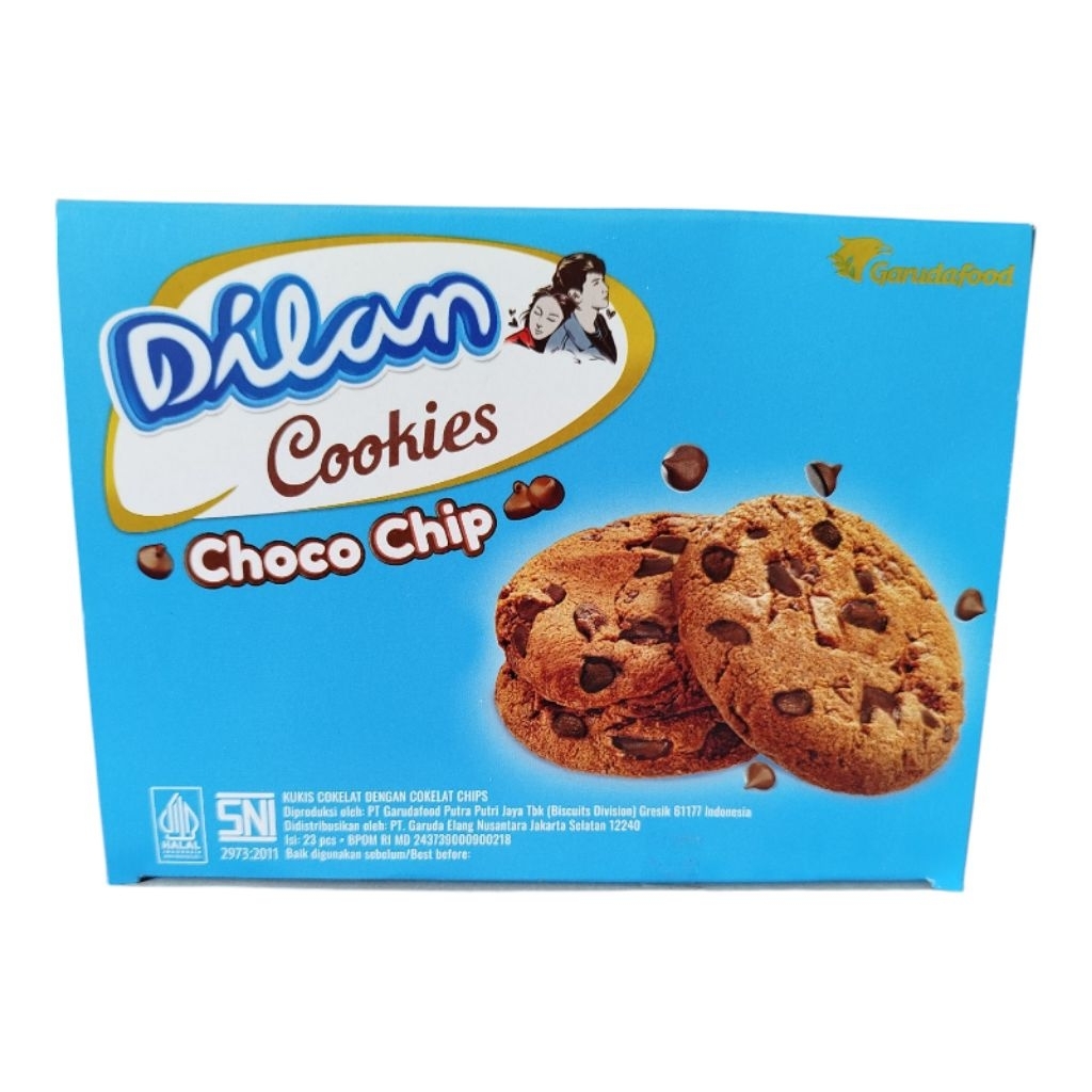 

(GARUDA FOOD) Dilan cookies choco chip isi 23pcs