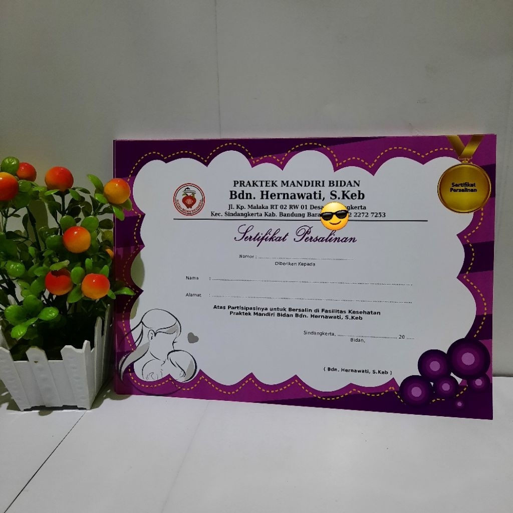 

Sertifikat Persalinan