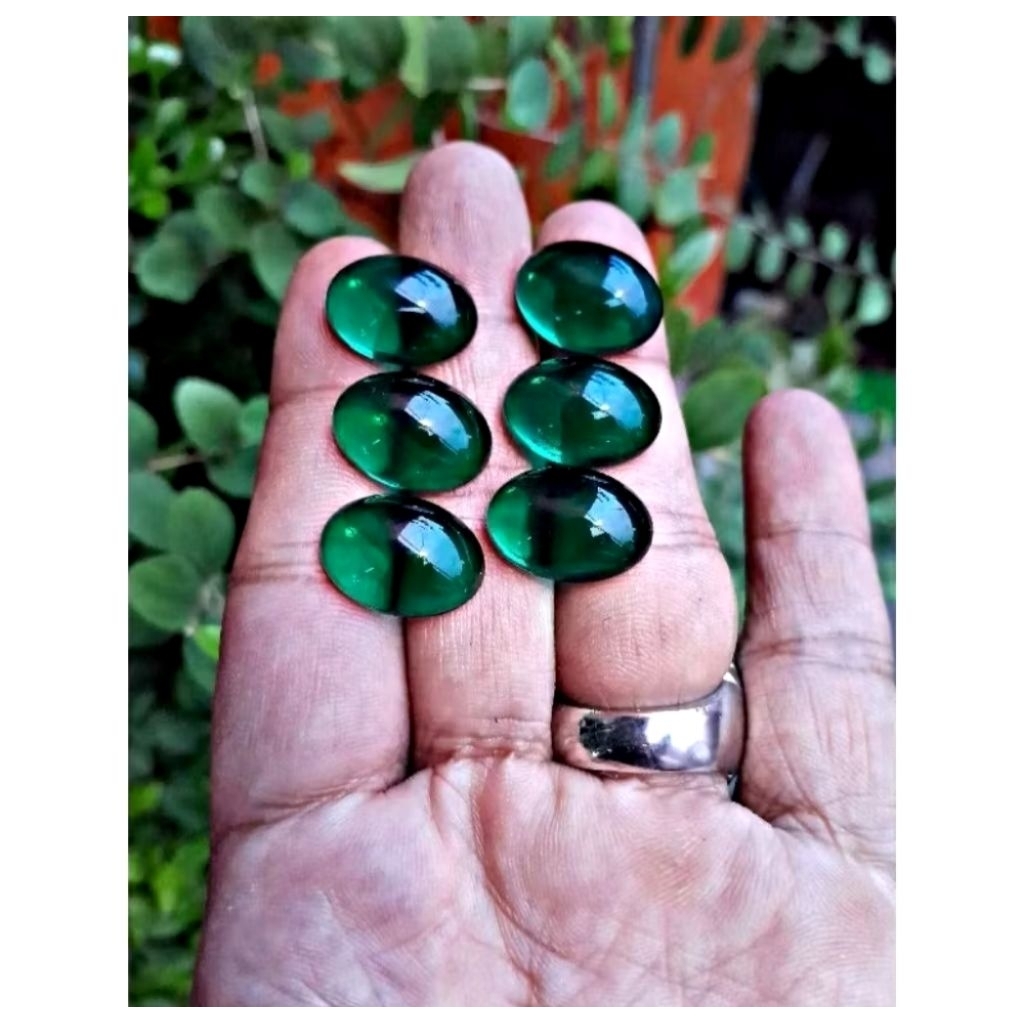 Batu Akik Zamrud Suji Hijau Merak