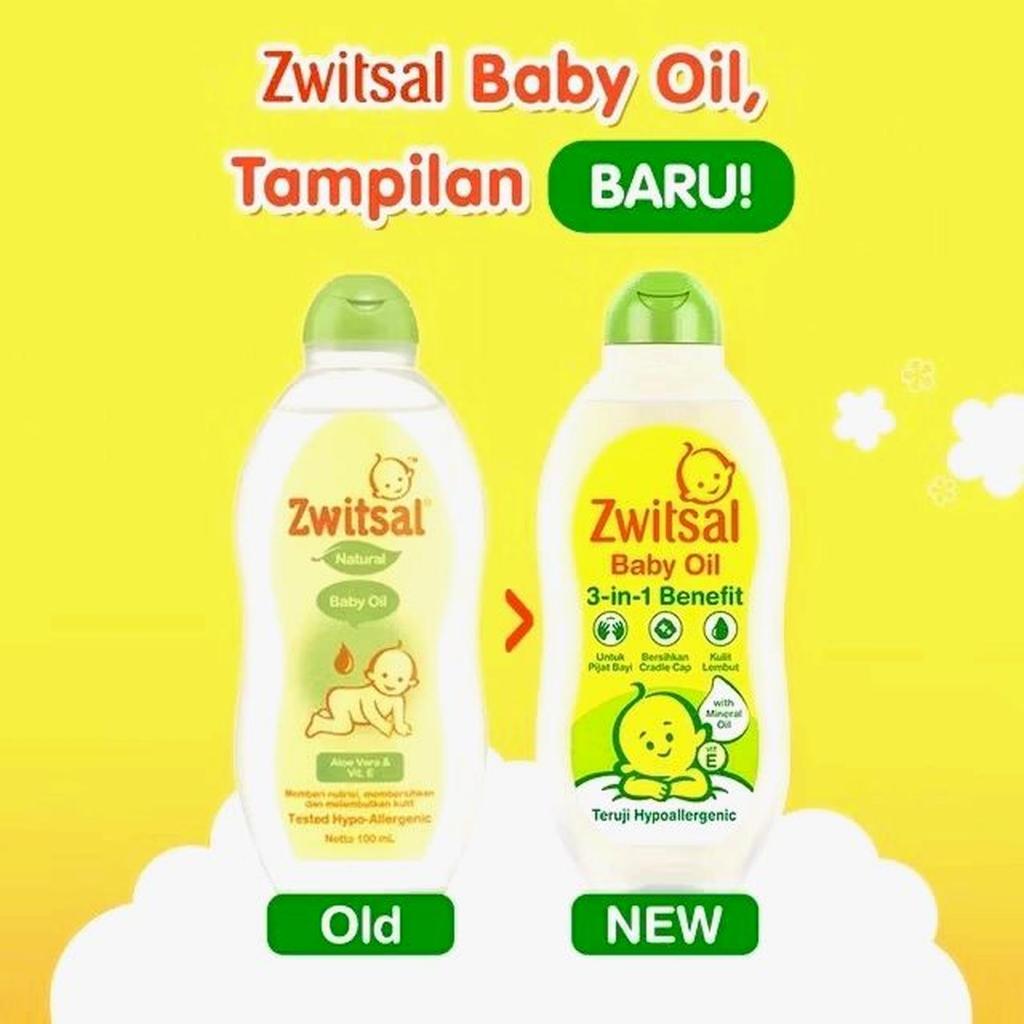 Zwitsal Baby Oil 3in1 Benefit 100 Ml - Baby Oil Zwitsal | Baby Oil