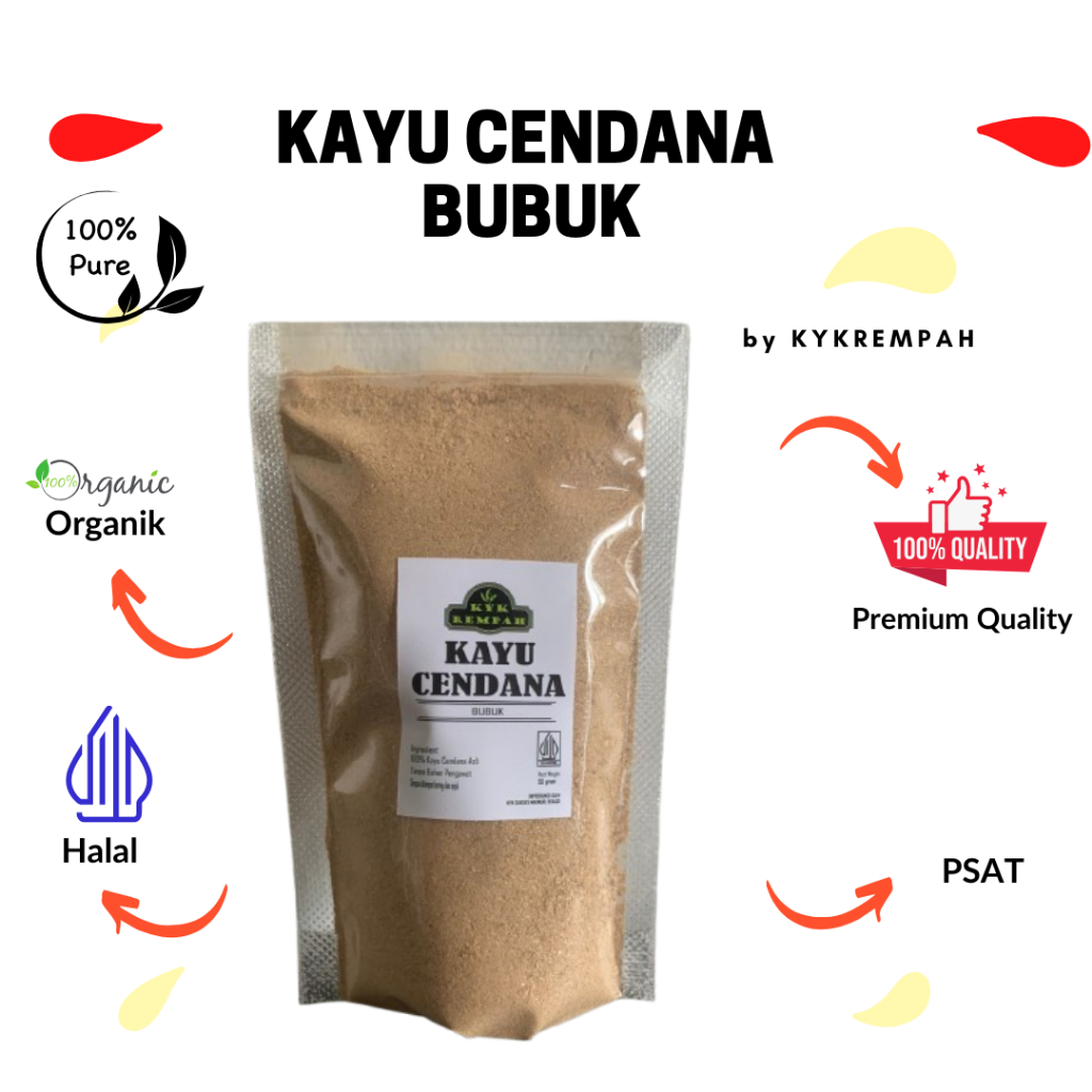 

Kayu Cendana Bubuk Murni / Bubuk Kayu Cendana ORI