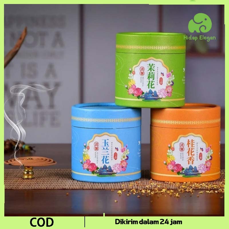 Dupa Spiritual Lingkar / Aroma bunga melati - 48pcs untuk Ritual & Terapi