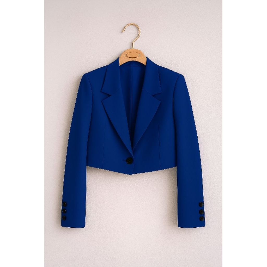 blazer crop wanita/jas blazer crop wanita/blazer crop Korean style/blazer crop navi