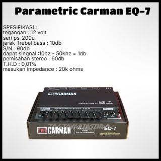 Pre amp parametrik equalizer Carman Eq-7