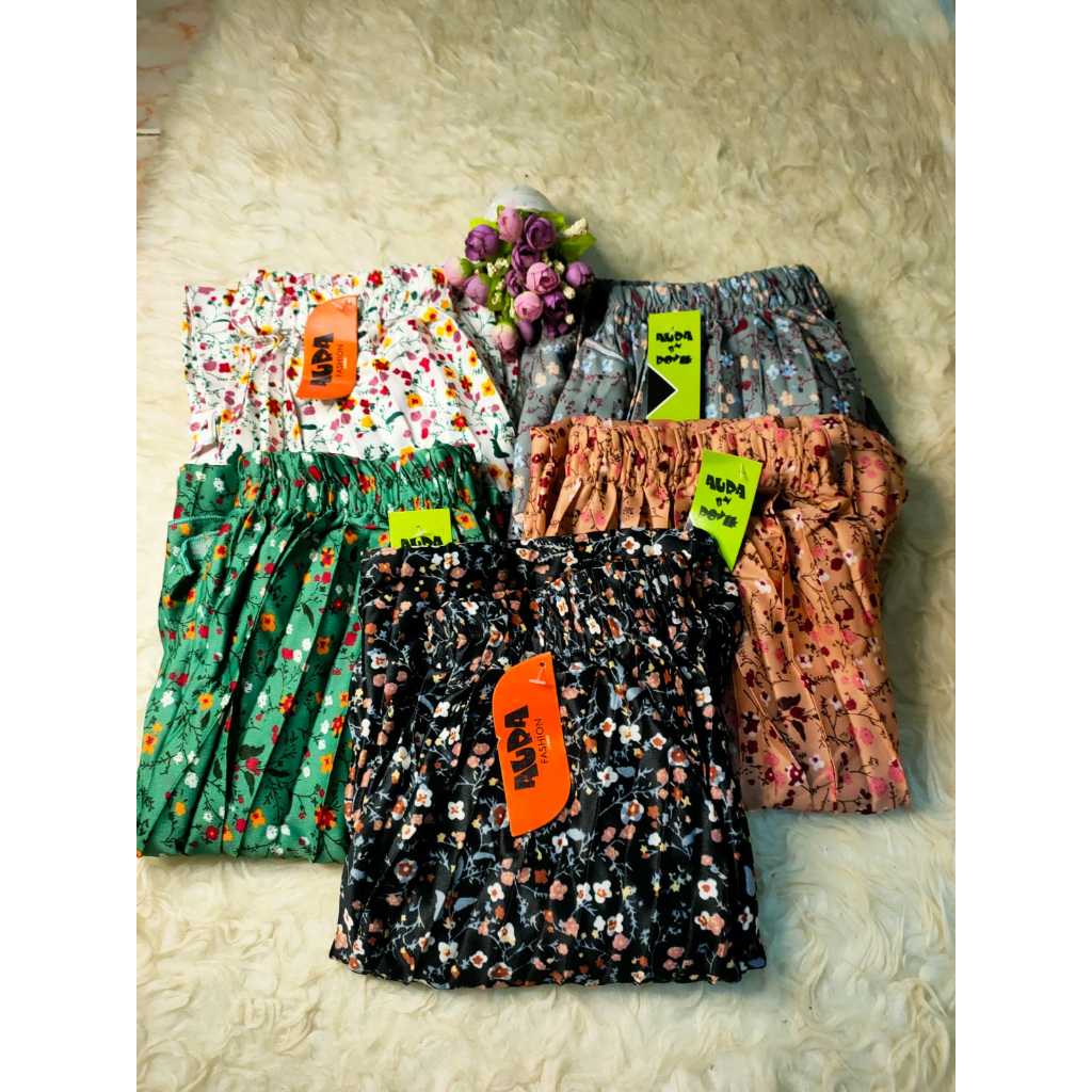 Rok motif / Rok panjang / Rok panjang wanita dewasa motif bunga