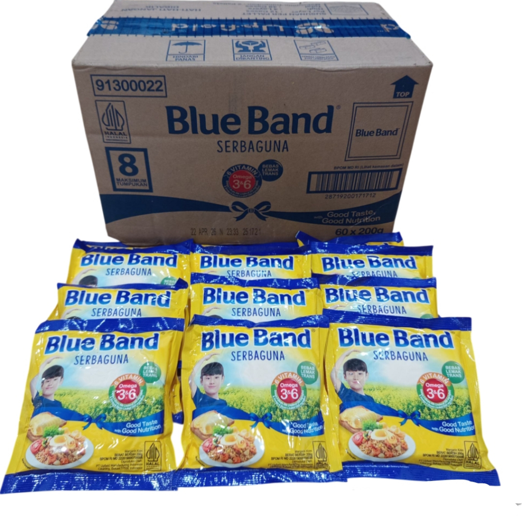 

Blue Band Serbaguna 200g bebas lemak trans cake&cookie 10 Pcs