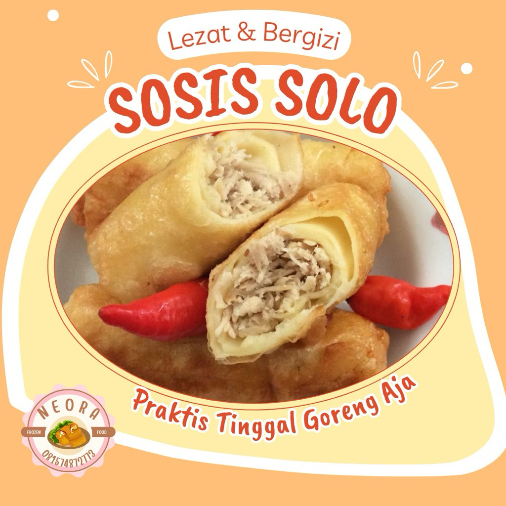 

Kirim Instan/Sosis Solo/Frozen Food/1 bungkus isi 10