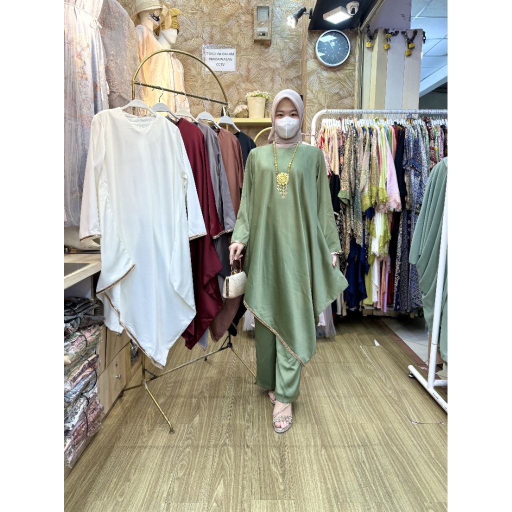NEW ARRIVAL KIARA SET CELANA/BAJU KURUNG/BAJU KONDANGAN/SERAGAMAN