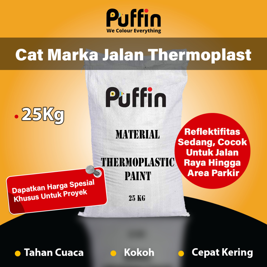 Puffin Paint Thermoplastic AASTHO 79 Cat Marka Jalan 25 kg
