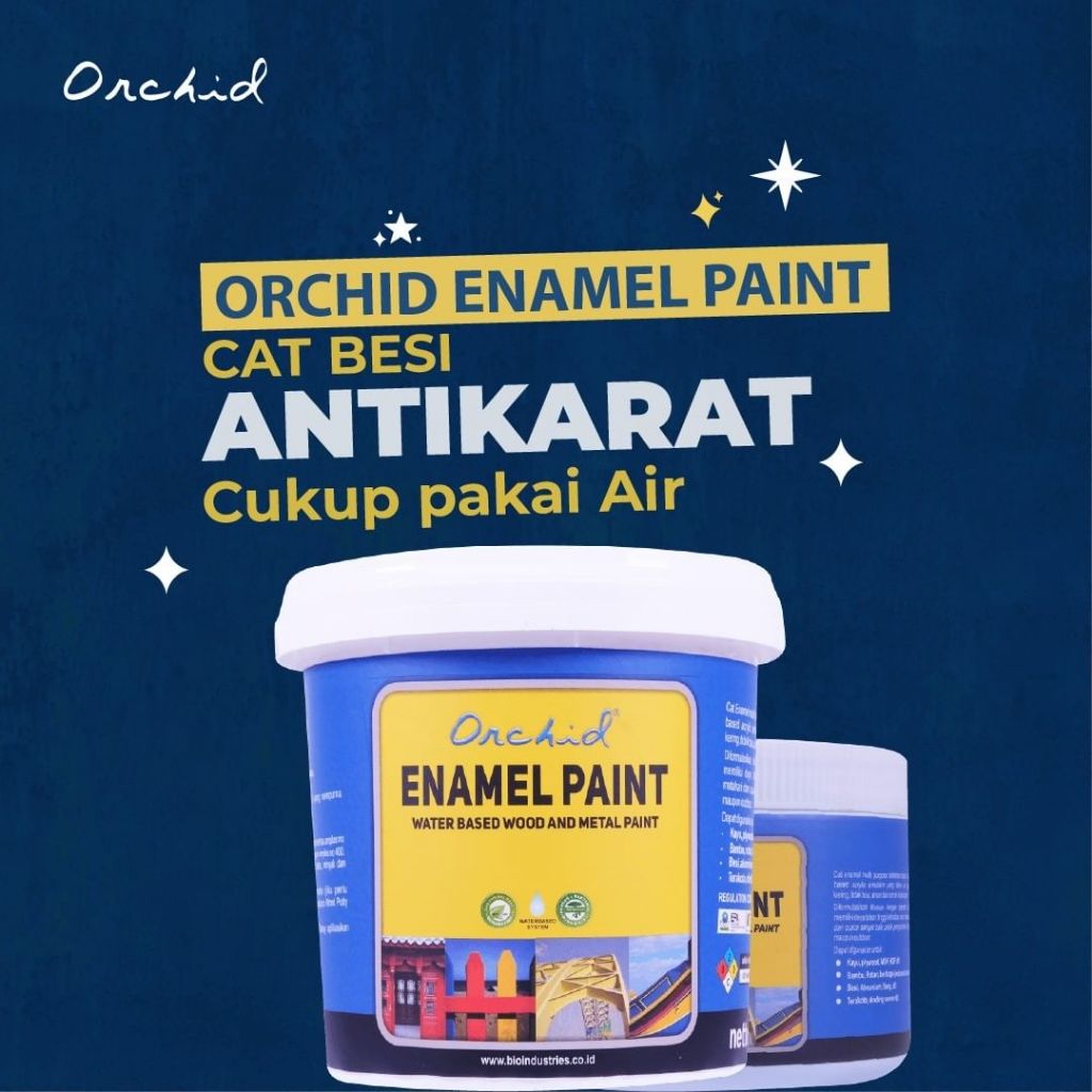 Cat Besi dan Kayu Waterbased Solid - Orchid Enamel Paint