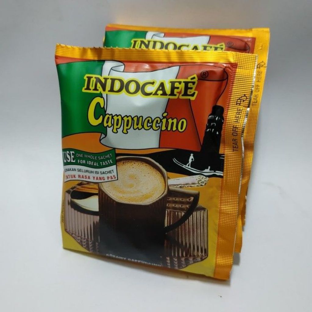 

INDOCAFE CAPPUCCINO Renceng isi 10 Kopi Instan Indocafe Cappucino Satuan @25gr