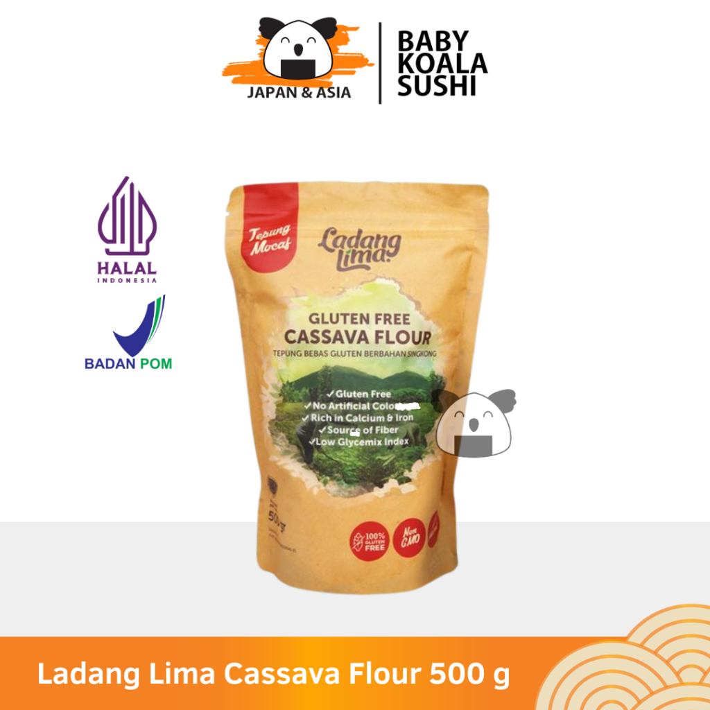 

LADANG LIMA Cassava Flour 500 g Halal | Tepung Singkong Gluten Free