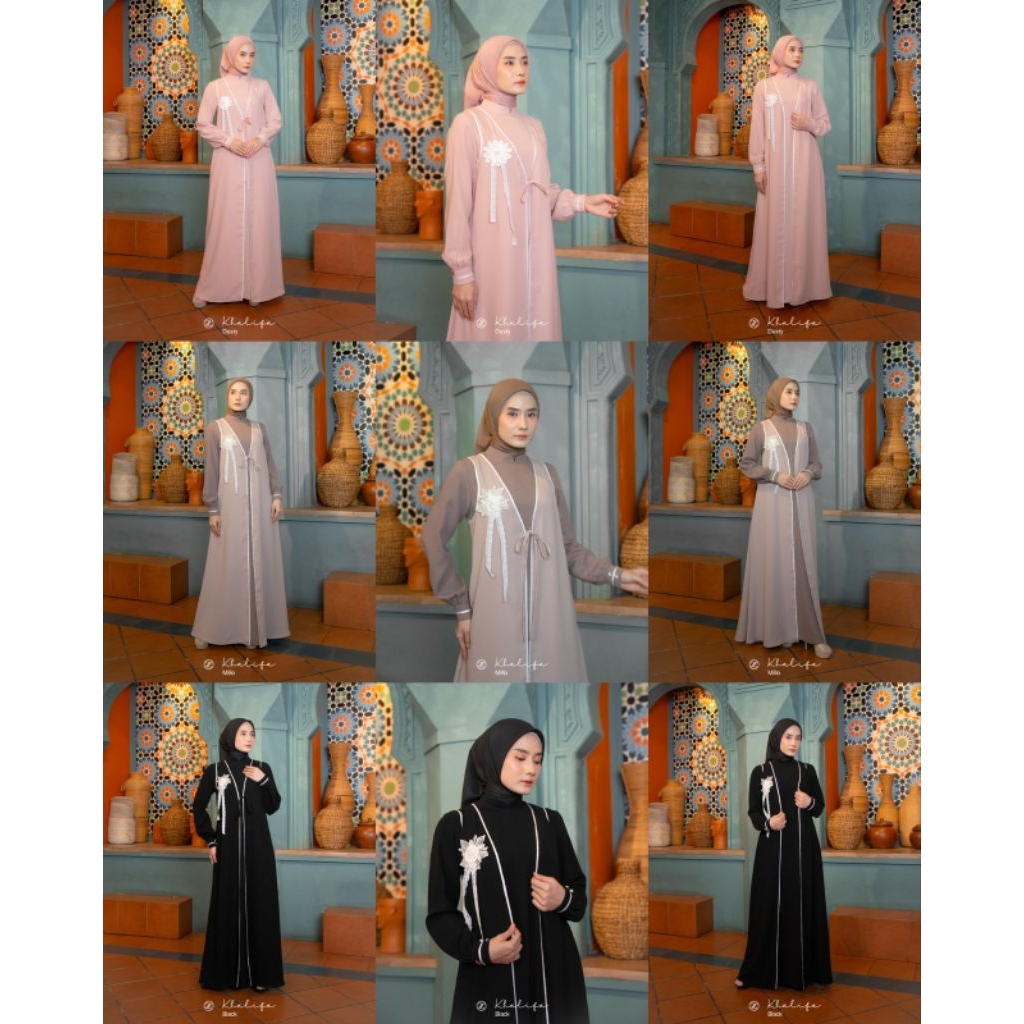 KHALIFA BY ZALIFA✔️gamis cantik, gamis motif, gamis zalifa