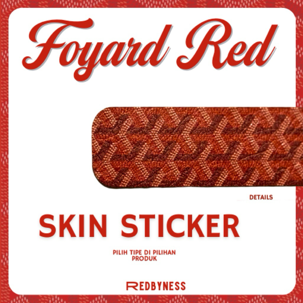 

REDBYNESS| Skin Sticker Foyard Red Series