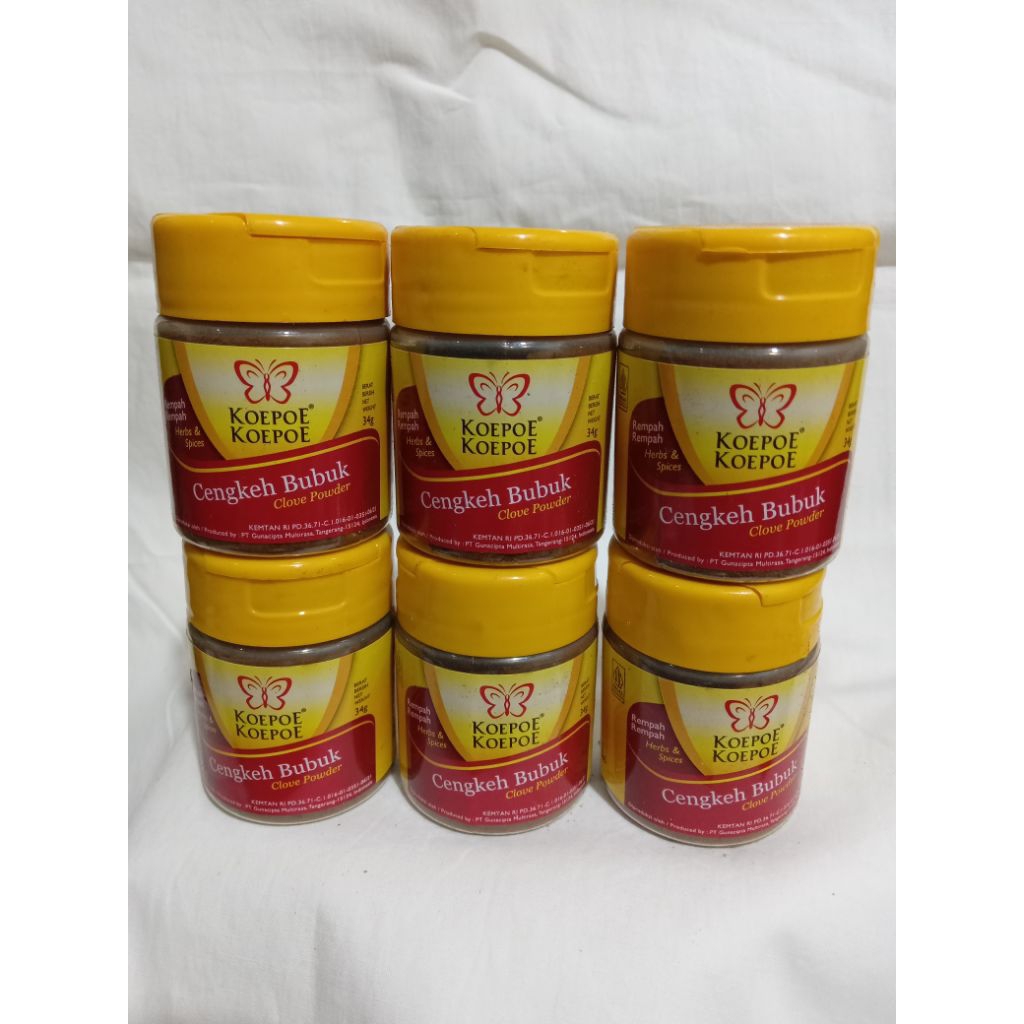 

Koepoe Koepoe Cengkeh Bubuk 34gr ( 1 pack isi 6 pcs)