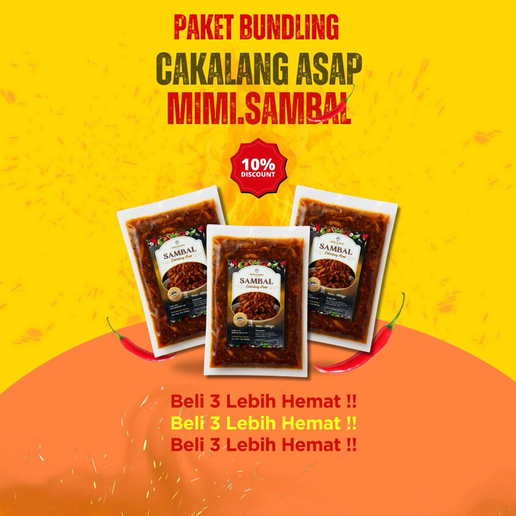

PAKET BUNDLING 3PCS SAMBAL IKAN CAKALANG ASAP