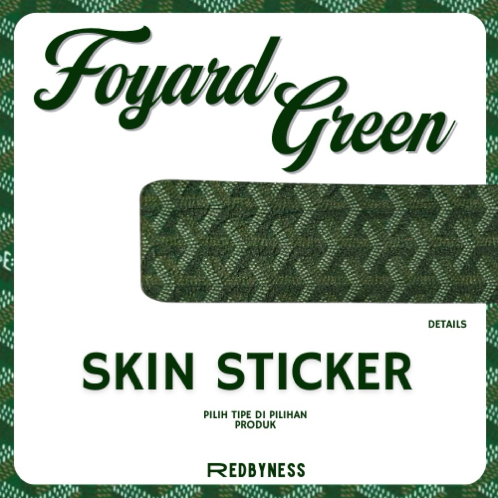 

REDBYNESS| Skin Sticker Foyard Green Series