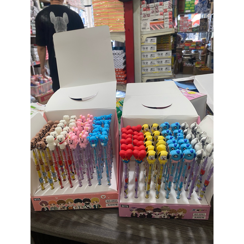 

Pensil Bensia / Pensil Bensia BTS / Pensil BTS / Pensil Kuromi / Pensil Doraemon