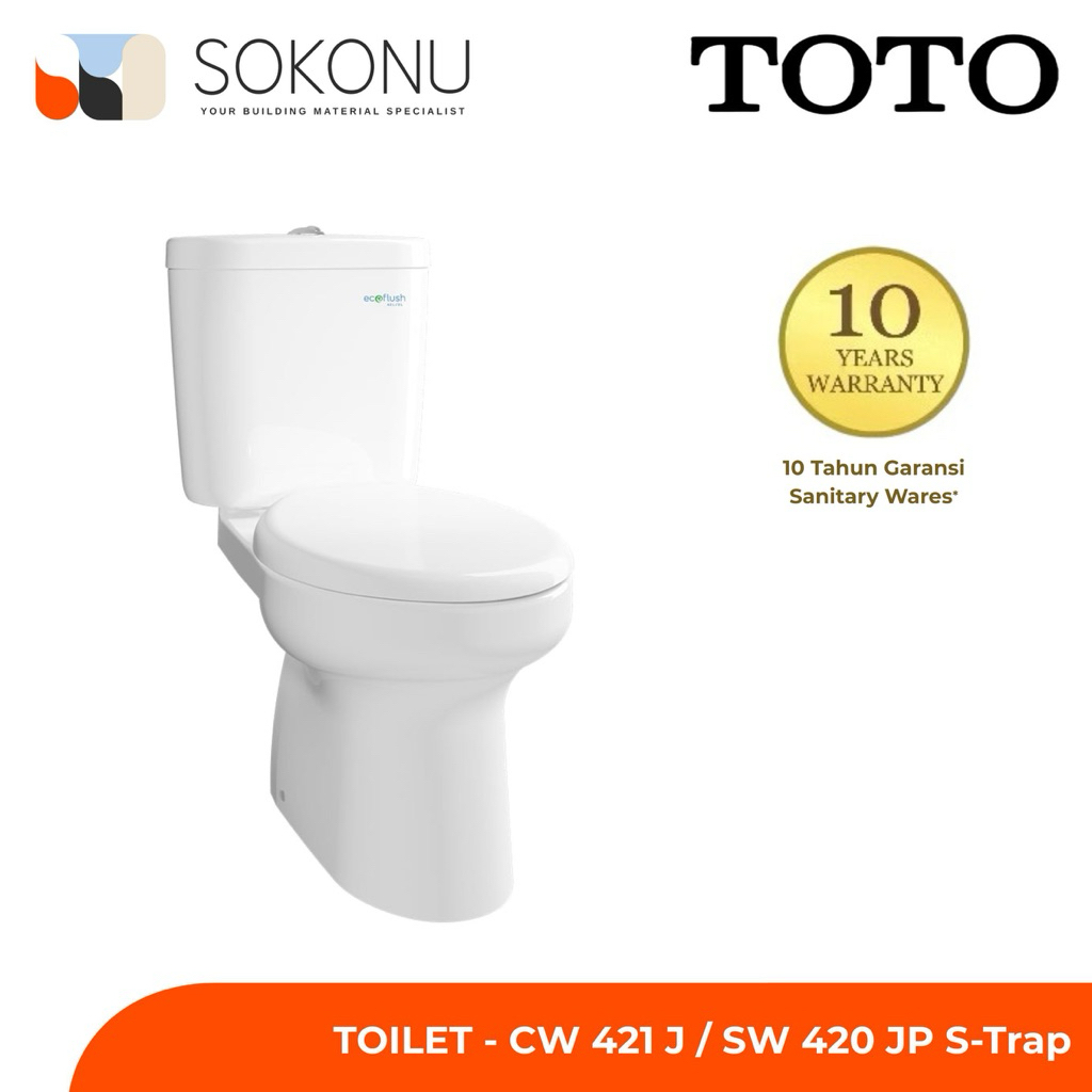 TOTO Toilet - CW421J / SW420JP S-Trap
