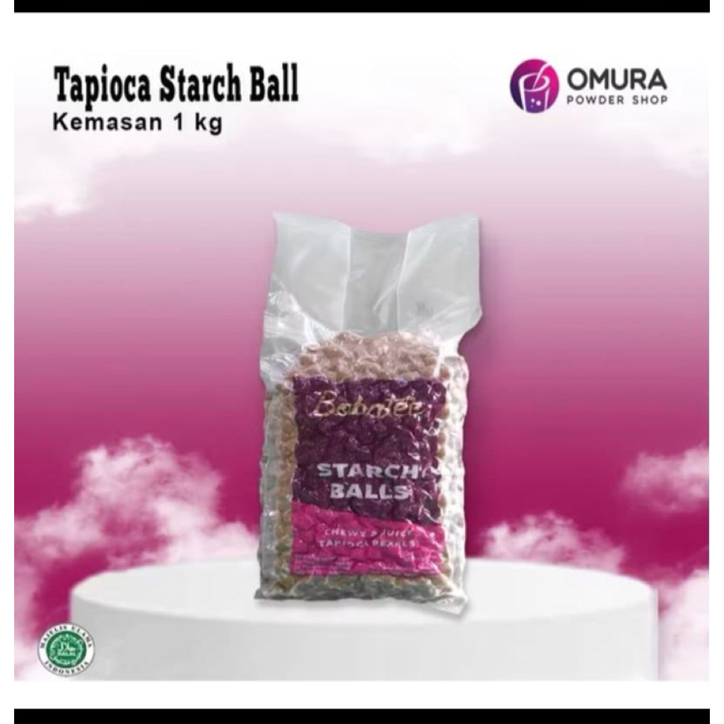 

BOBATEE TAPIOKA PEARL STARCH BALL BOBA TAPIOCA BUBBLE PEARL 1kg