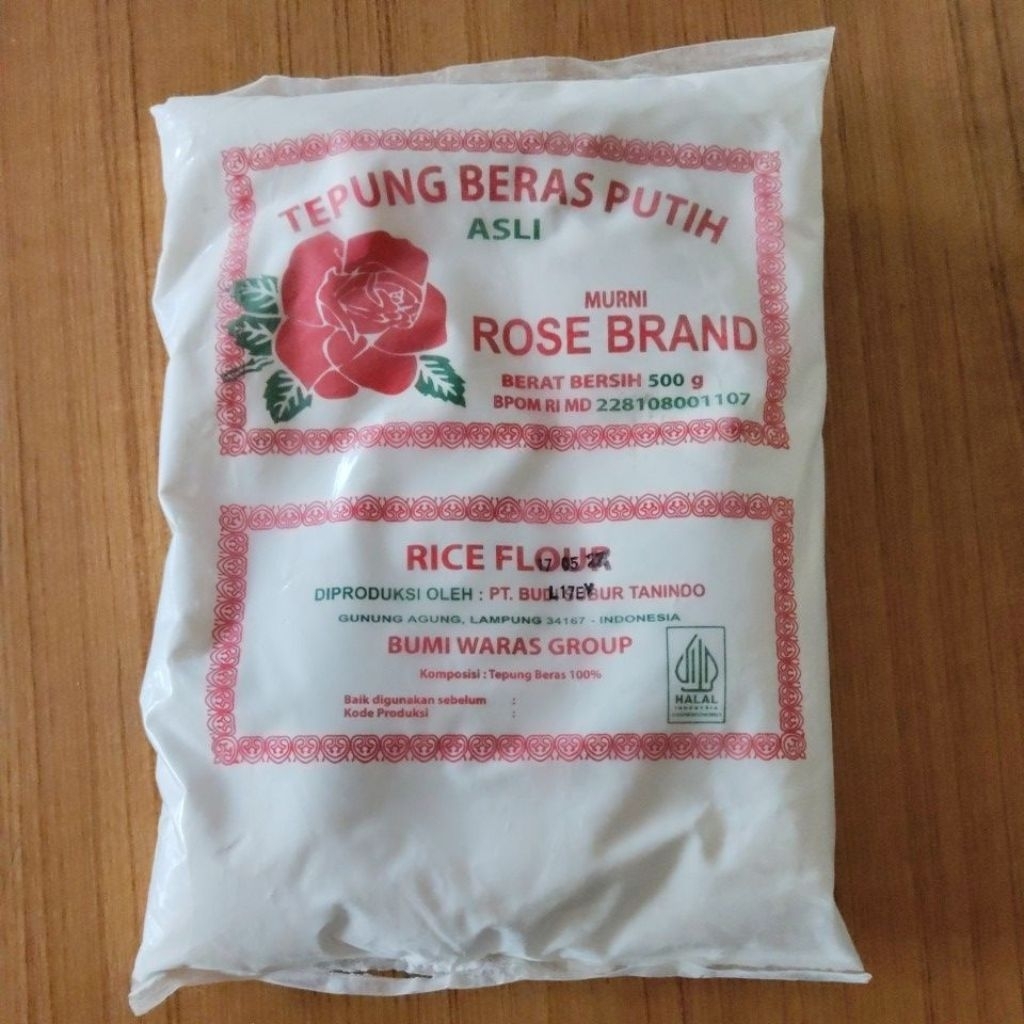 

Tepung beras putih rose brand 500gr