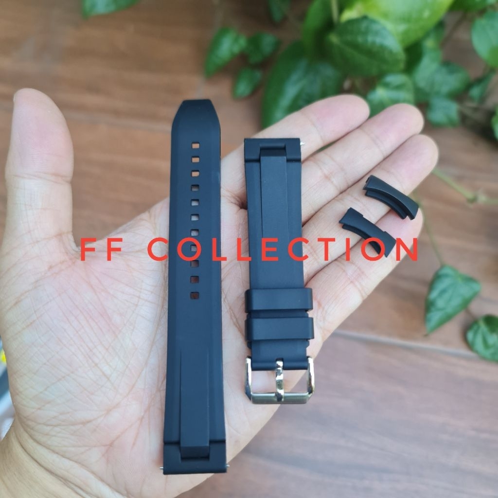 HARGA GROSIR LANGKA 20MM 22MM STRAP TALI JAM TANGAN 2 FUNGSI SILIKON QUICK RELEASE CURVED DATAR ROLE