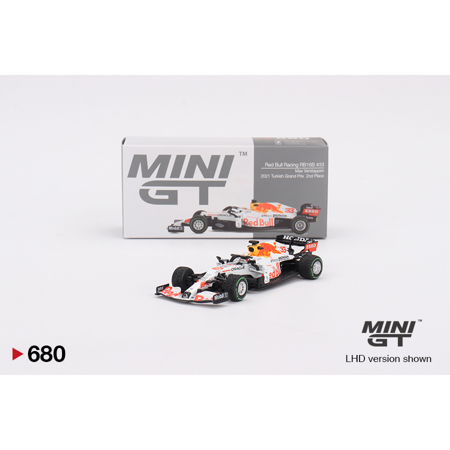 Mini GT 680 Red Bull RB16B #33 Max Verstappen 2021 Turkish Grand Prix 2nd Place