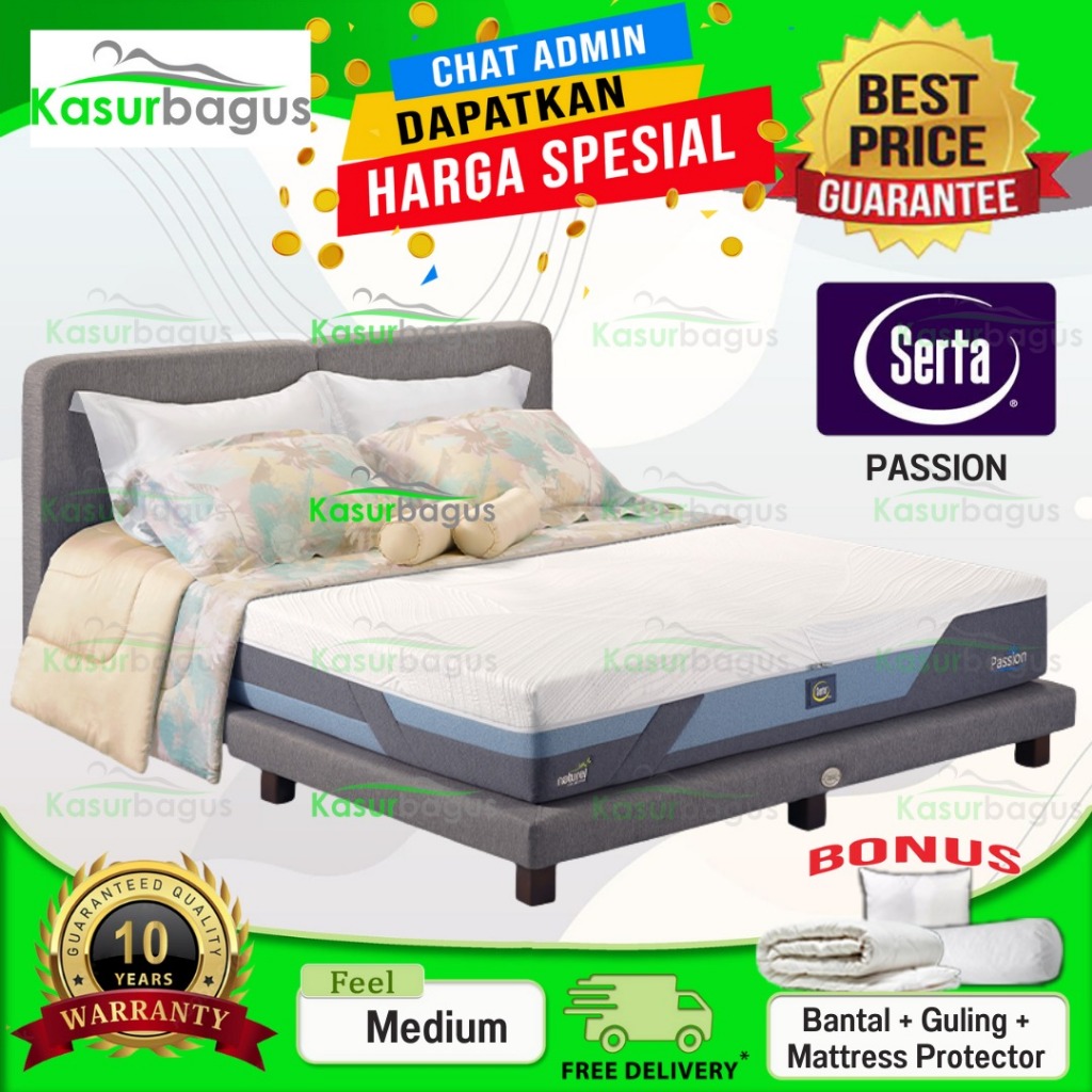 Serta Kasur Springbed New Passion - Full Set 180x200