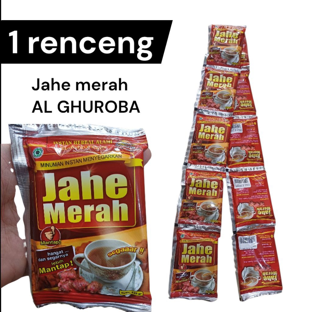 

Jahe merah al ghuroba renceng asli jahe merah