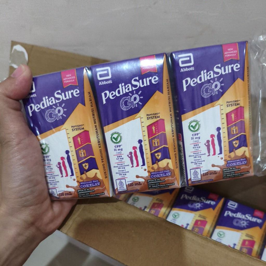 

Susu Pediasure go rasa coklat