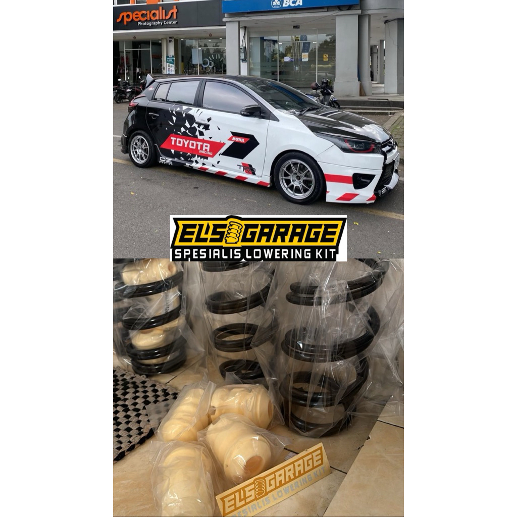 LOWERING KIT PER CUSTOM CEPER MOBIL YARIS 2014/2024