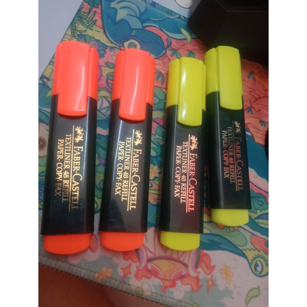

faber castell stabilo peanda dengan warna terang