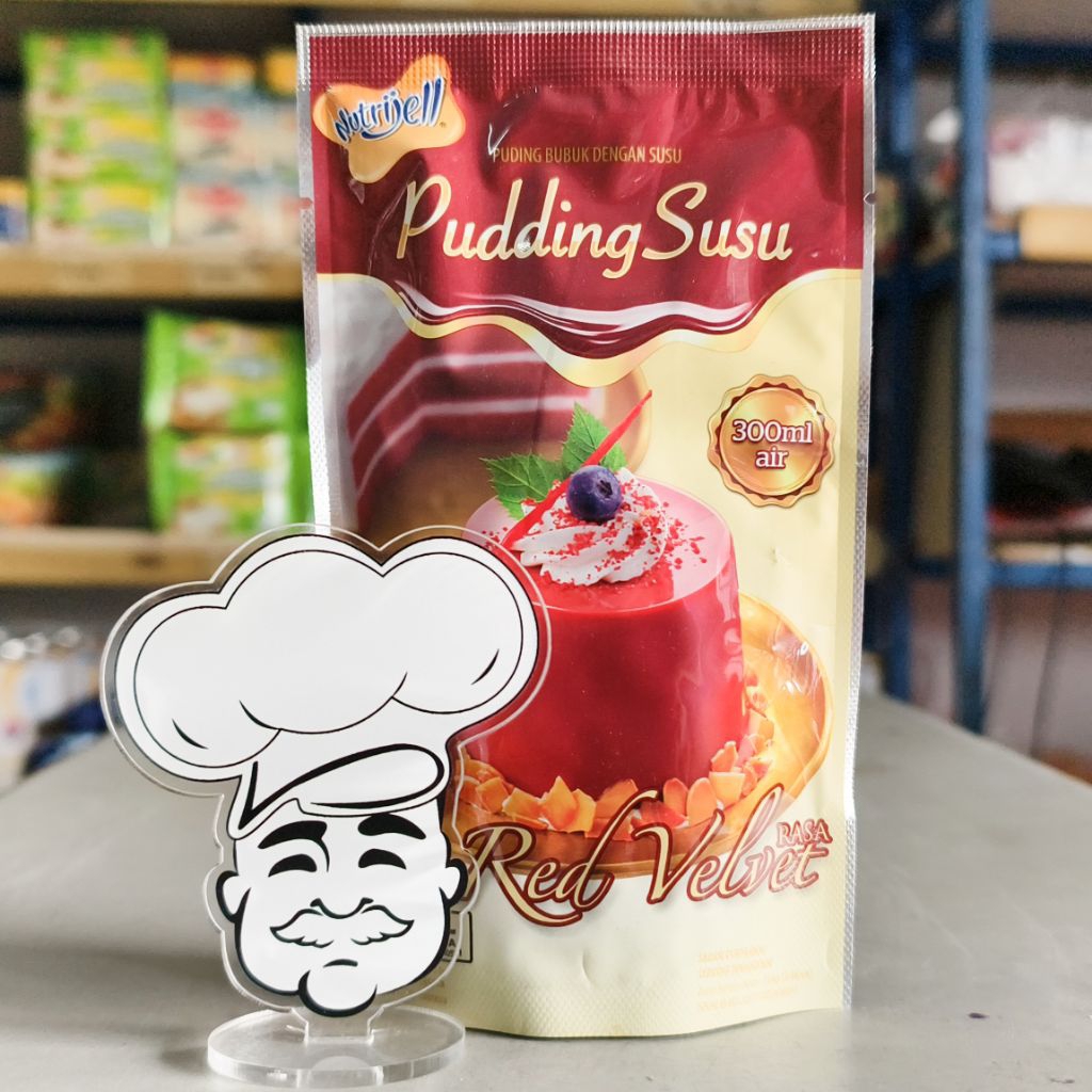 

Nutrijell Puding Susu Red Velvet / Puding Red Velvet Nutrijel