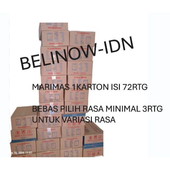 

Marimas 1 Karton Isi 72 Renteng (720 Sachet) Minuman Serbuk Sachet – Bebas Pilih Rasa Cocok Warung