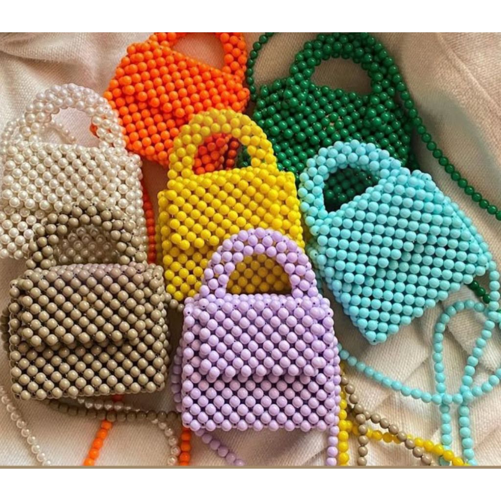 Tas mutiara anak summer bead bag/tas lucu/tas unik/tas anak
