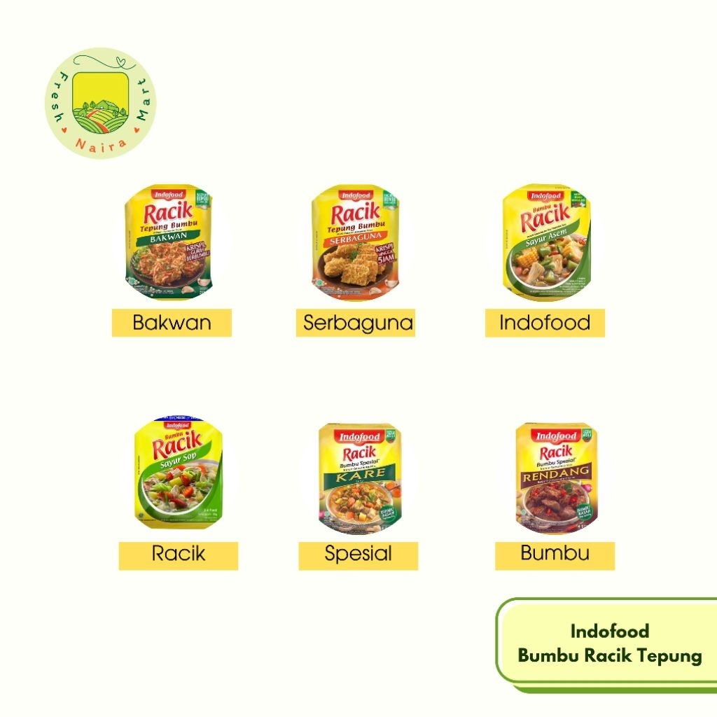 

Indofood Bumbu Spesial Racik Tepung Bakwan Serbaguna