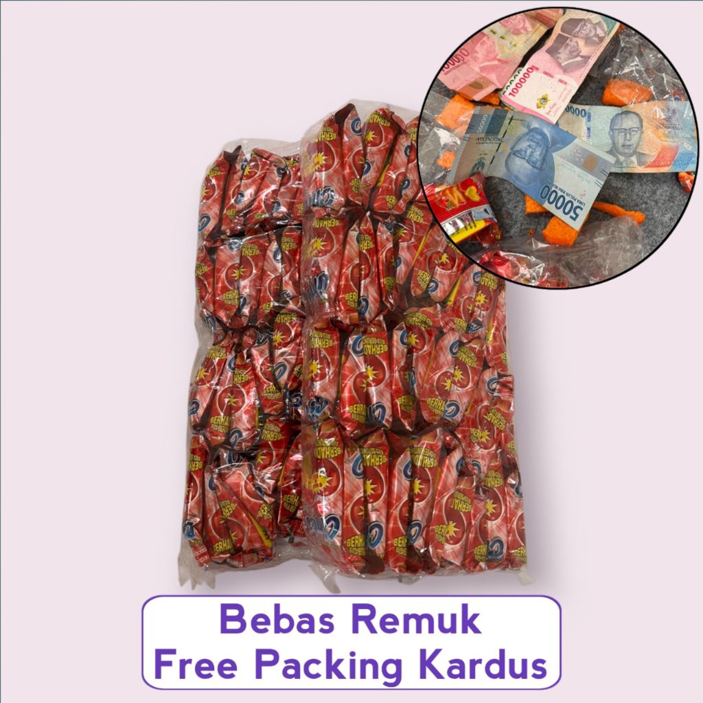 

(Free Packing Kardus) snack cinta stik berhadiah uang dan emas jika beruntung isi 40