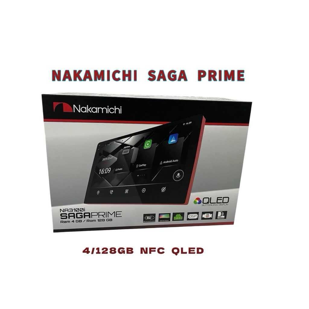 Head unit Nakamichi SAGA PRIME 4/128GB tv android mobil