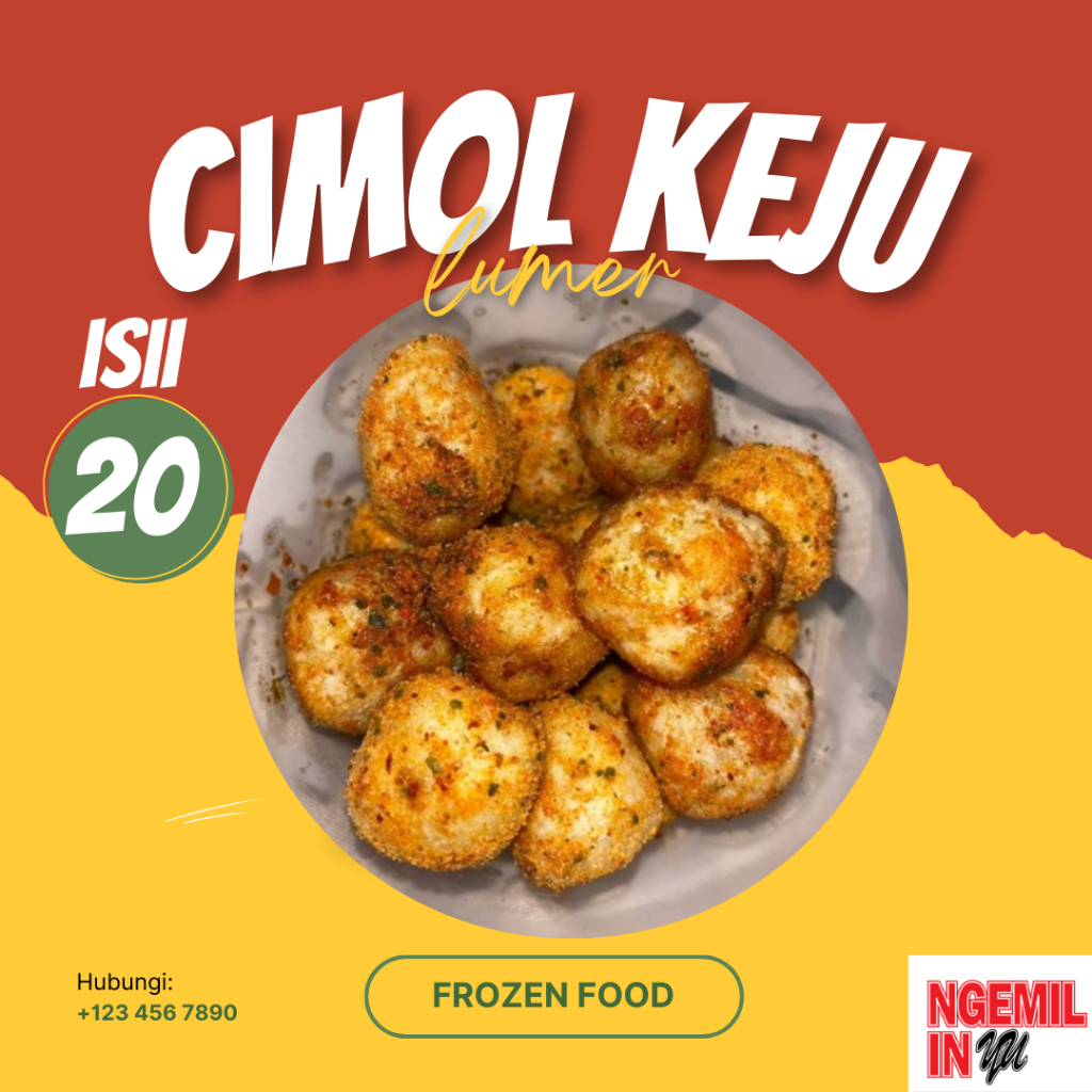 

Cimol Mozarella Frozen Isi Keju Lumer ISI 20 -- Camilan Viral Praktis Siap Goreng