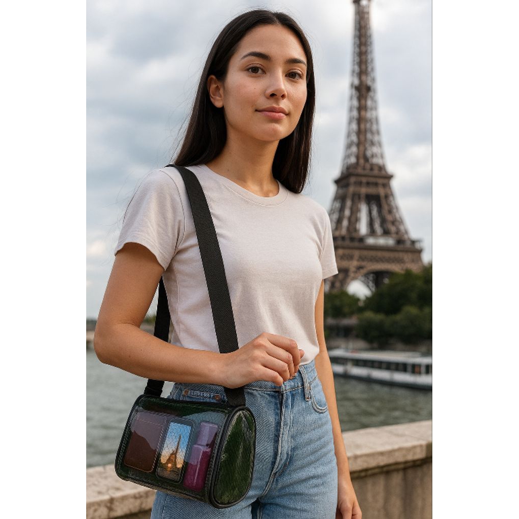 Tas sling bag pvc jelly ( paris )