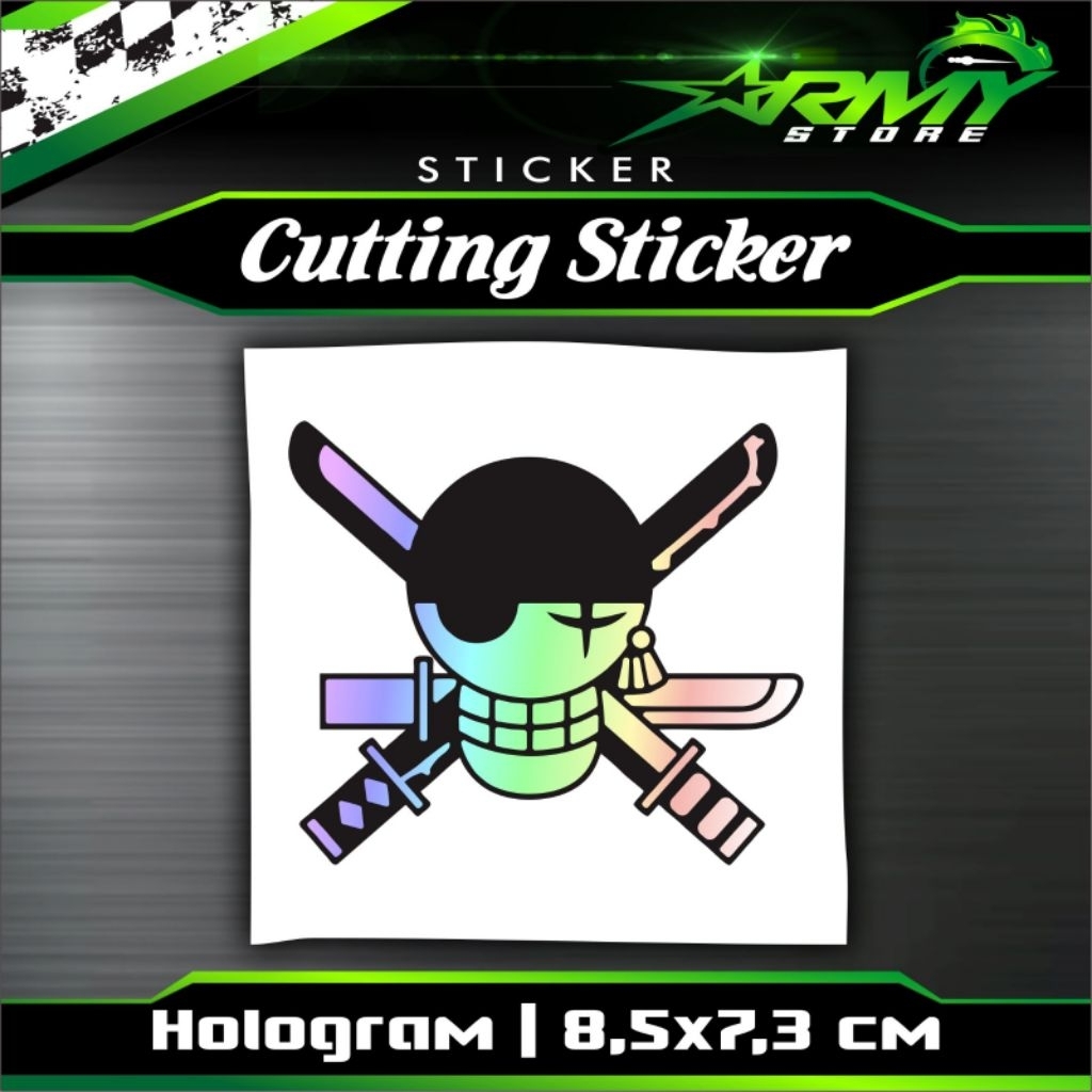 

Stiker Onepiece Zoro, Hologram